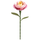 Product photo of the Robotime Pink Camellia, plastic flower construction set of a pink camellia