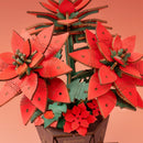 Details of the top of the Robotime Poinsettia
