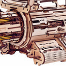Details of the casing of the Robotime Rotating-Barrel Machine Gun