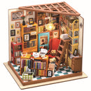 Product photo of the Robotime Sam’s Study, DIY miniature house of a cozy bookstore