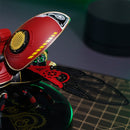 Spread wing and wing cover of the Robotime Scout Beetle