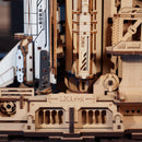 Details of the underside of the shuttle and launch pad of the Robotime Space Shuttle