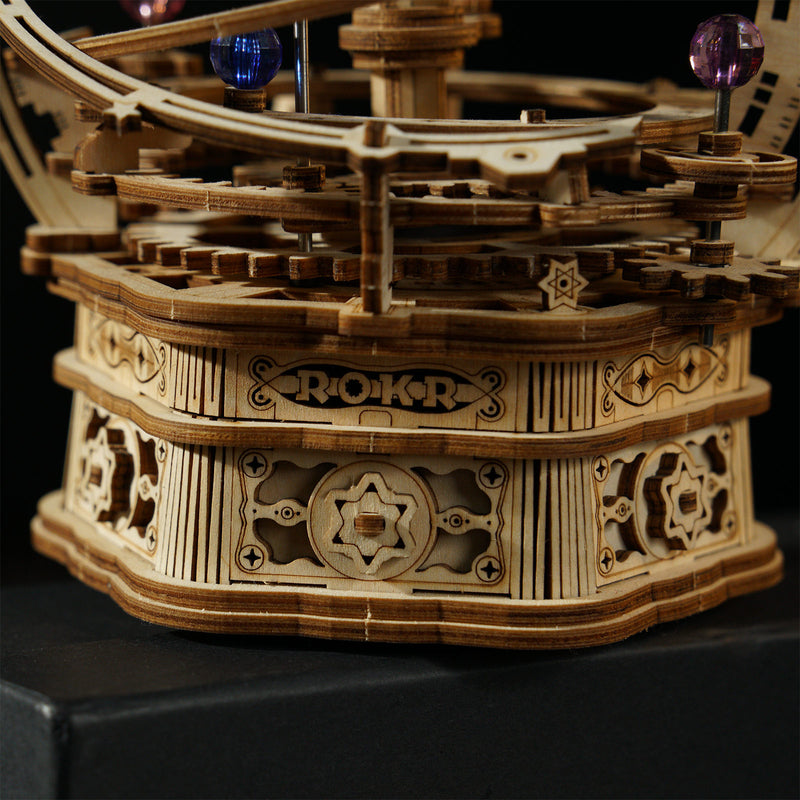 Close-up of the base of the Robotime Starry Night