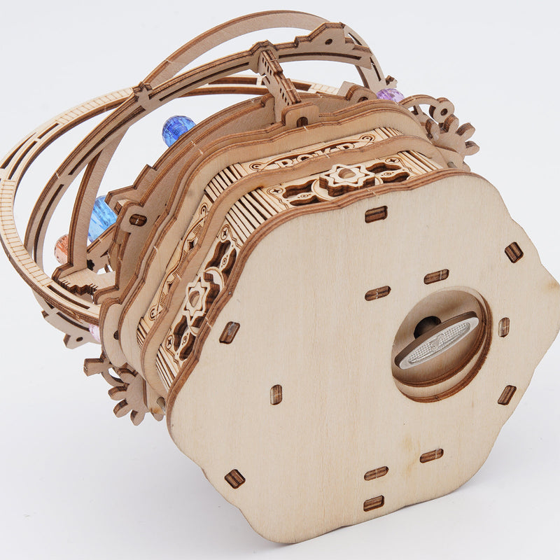 The key at the bottom to wind up the Robotime Starry Night