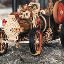 The steam engine at the front of the vehicle of the Robotime Steam Engine