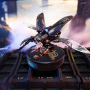 Atmospheric presentation of the Robotime Storm Beetle, electric construction kit of a stag beetle in steampunk style