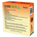 Back of package of the Robotime Super Creator Roof (D), small roof compatible with the plastic miniature houses and roof terraces of the Super Creator series