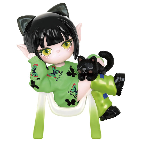 Lazy Cat variant of the Robotime Suri’s Colorful Girls blind box series
