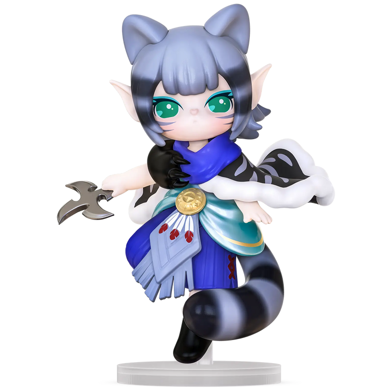 Nippy Racoon variant of the Robotime Suri’s Nine Spirits of the Peach Blossom Land blind box series
