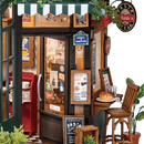 Details of one of the seats and entrance of the Robotime Tipsy Restaurant