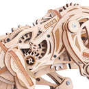 The torso with the mechanism of the Robotime Velociraptor