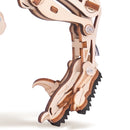 One of the legs of the Robotime Velociraptor