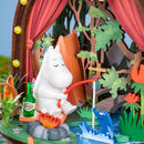 Moomintroll is quietly fishing at the Rolife Moomintroll Forest Camp